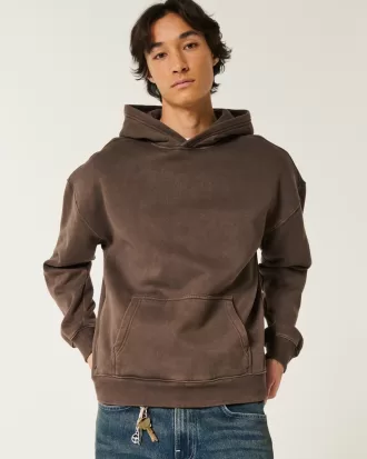Boxy Washed Hoodie,Boxy Washed Hoodie