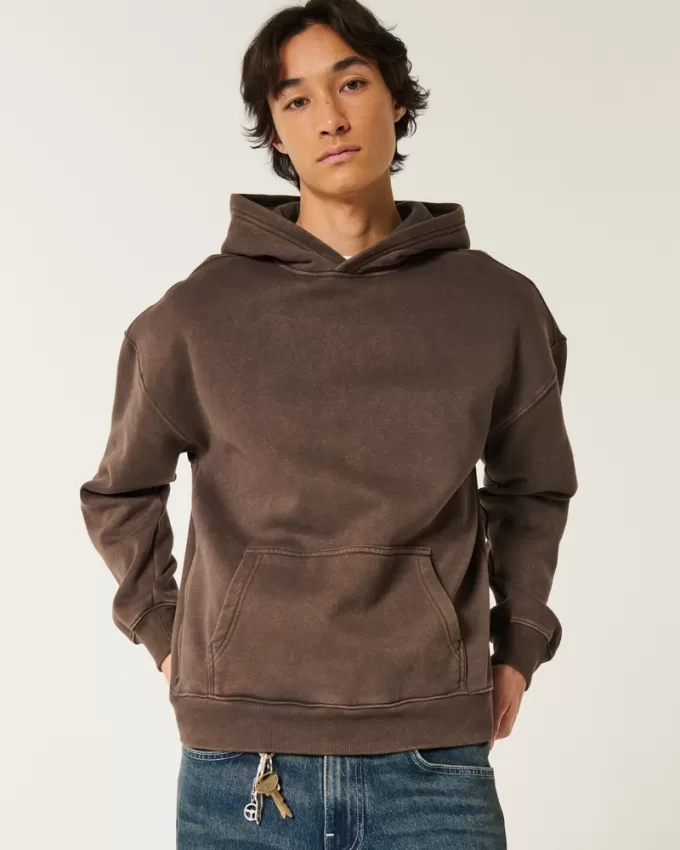 Boxy Washed Hoodie,Boxy Washed Hoodie