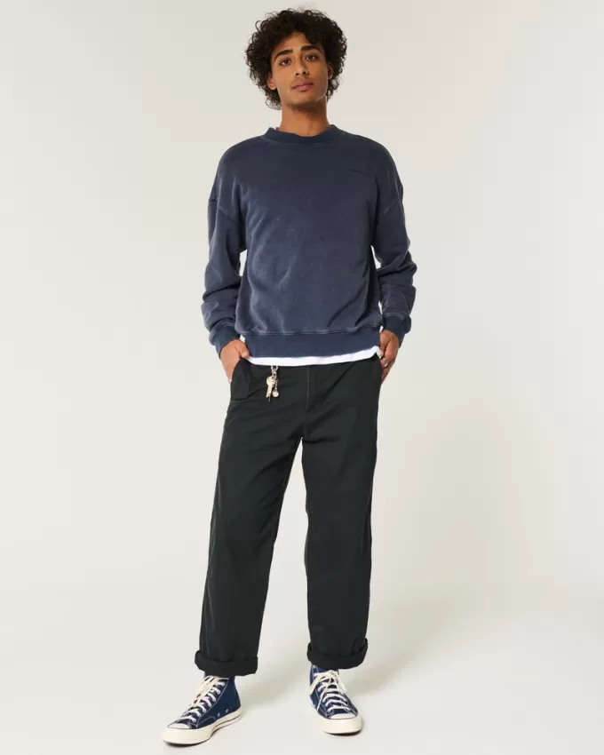 Boxy Washed Logo Crew Sweatshirt,Boxy Washed Logo Crew Sweatshirt Boxy Washed Logo Crew Sweatshirt,Boxy Washed Logo Crew Sweatshirt