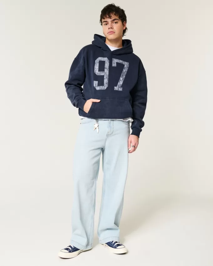 Boxy Washed Number Graphic Hoodie,Boxy Washed Number Graphic Hoodie Boxy Washed Number Graphic Hoodie,Boxy Washed Number Graphic Hoodie