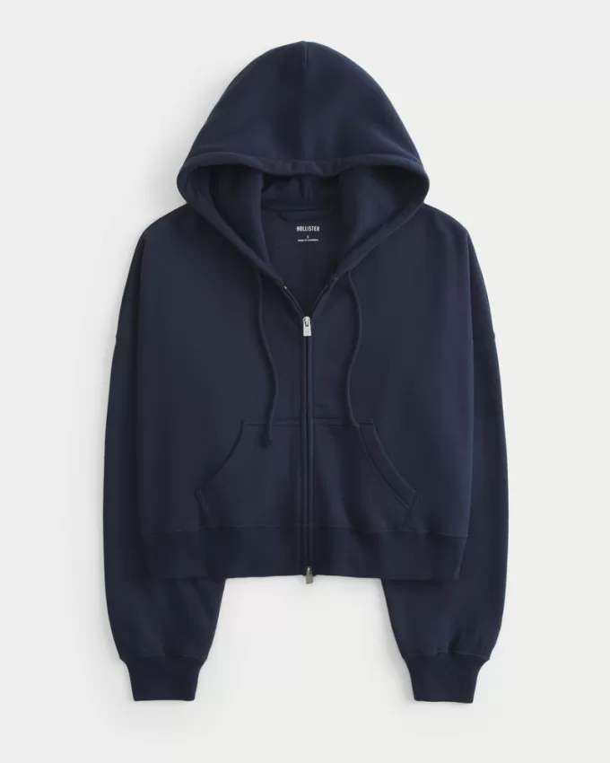 Boxy Zip-Up Hoodie,Boxy Zip-Up Hoodie Boxy Zip-Up Hoodie,Boxy Zip-Up Hoodie