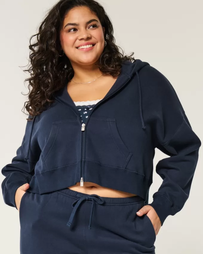 Boxy Zip-Up Hoodie,Boxy Zip-Up Hoodie Boxy Zip-Up Hoodie,Boxy Zip-Up Hoodie