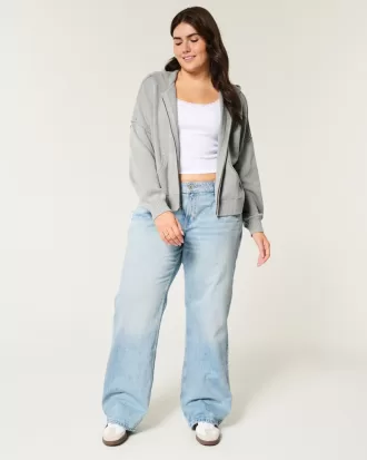 Boxy Zip-Up Sweater Hoodie,Boxy Zip-Up Sweater Hoodie Boxy Zip-Up Sweater Hoodie,Boxy Zip-Up Sweater Hoodie