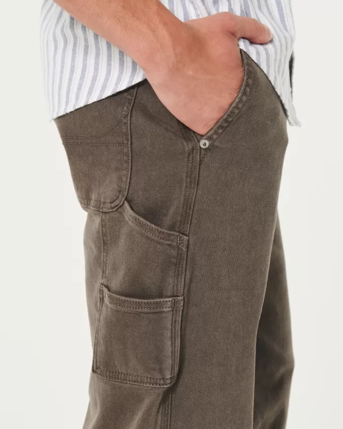 Brown Loose Carpenter Jeans,Brown Loose Carpenter Jeans