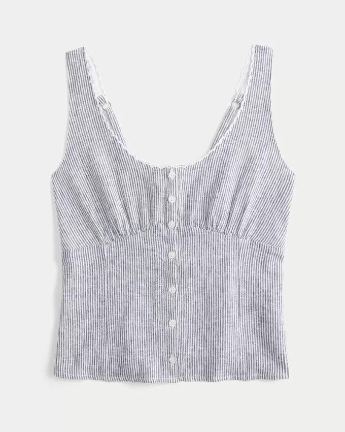 Button-Through Top,Button-Through Top Button-Through Top,Button-Through Top