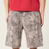Camo Baggy Painter Jean Shorts,Camo Baggy Painter Jean Shorts