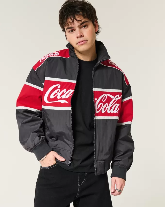 Coca-Cola Graphic Racing Jacket,Coca-Cola Graphic Racing Jacket Coca-Cola Graphic Racing Jacket,Coca-Cola Graphic Racing Jacket