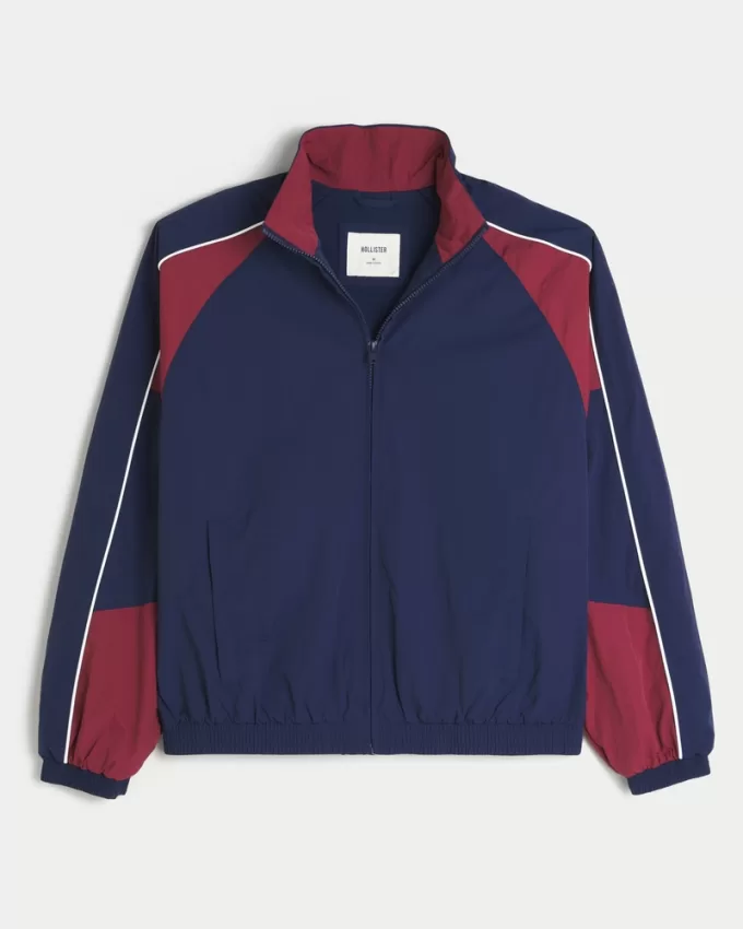 Colorblock Windbreaker Jacket,Colorblock Windbreaker Jacket