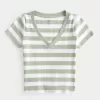 Cotton Blend V-Neck Baby Tee,Cotton Blend V-Neck Baby Tee Cotton Blend V-Neck Baby Tee,Cotton Blend V-Neck Baby Tee