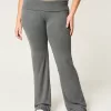 Cozy Knit Foldover Waist Flare Pants,Cozy Knit Foldover Waist Flare Pants
