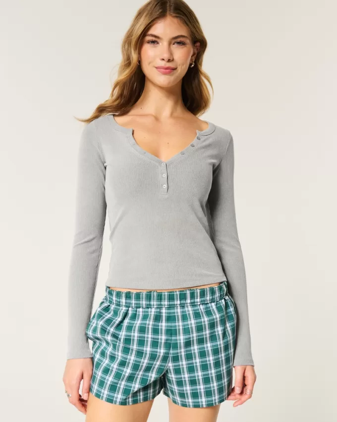 Cozy Ribbed Seamless Fabric Henley,Cozy Ribbed Seamless Fabric Henley Cozy Ribbed Seamless Fabric Henley,Cozy Ribbed Seamless Fabric Henley