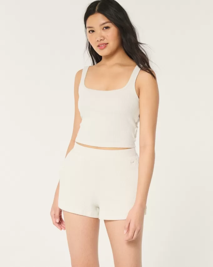 Cozy Ribbed Sleep Shorts,Cozy Ribbed Sleep Shorts Cozy Ribbed Sleep Shorts,Cozy Ribbed Sleep Shorts