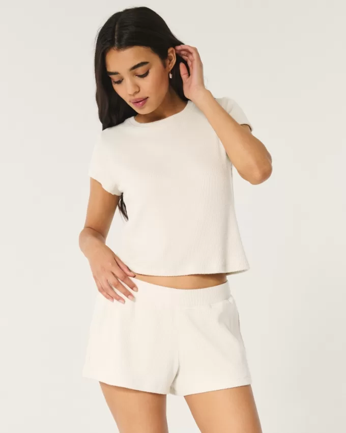 Cozy Ribbed T-Shirt and Shorts Bundle,Cozy Ribbed T-Shirt and Shorts Bundle Cozy Ribbed T-Shirt and Shorts Bundle,Cozy Ribbed T-Shirt and Shorts Bundle