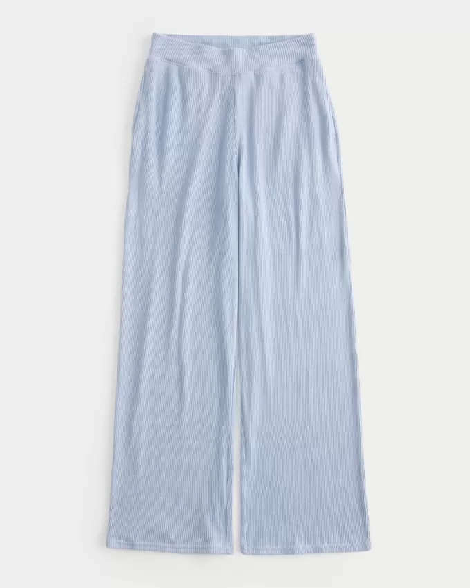 Cozy Ribbed Wide-Leg Pants,Cozy Ribbed Wide-Leg Pants Cozy Ribbed Wide-Leg Pants,Cozy Ribbed Wide-Leg Pants