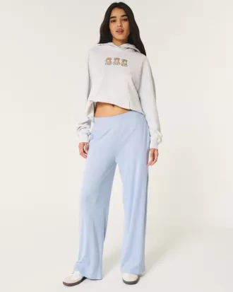 Cozy Ribbed Wide-Leg Pants,Cozy Ribbed Wide-Leg Pants