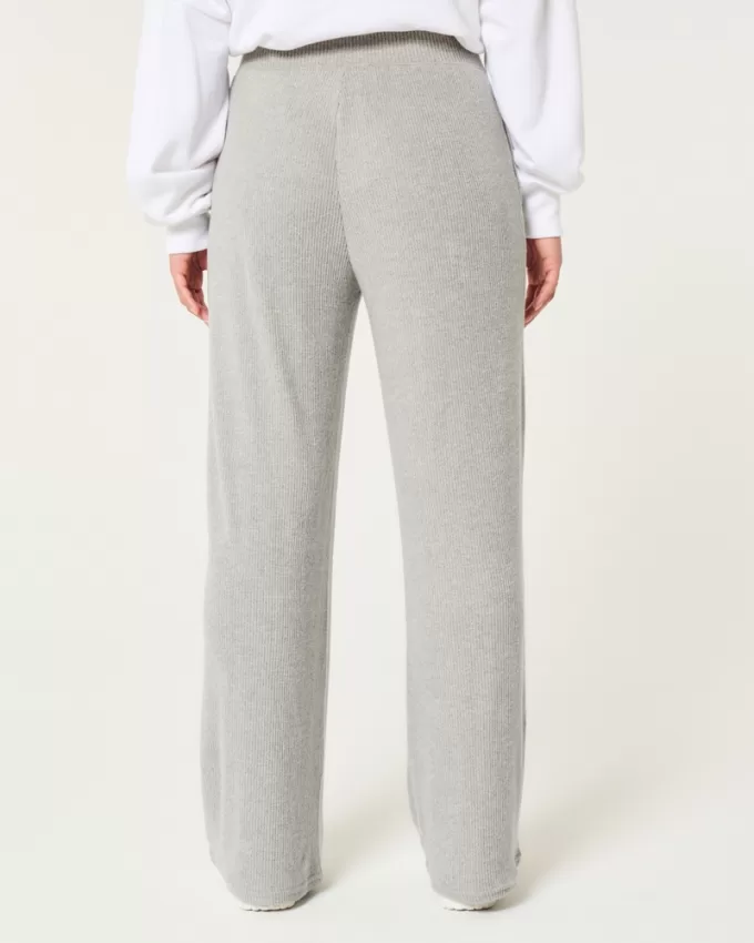 Cozy Ribbed Wide-Leg Pants,Cozy Ribbed Wide-Leg Pants Cozy Ribbed Wide-Leg Pants,Cozy Ribbed Wide-Leg Pants