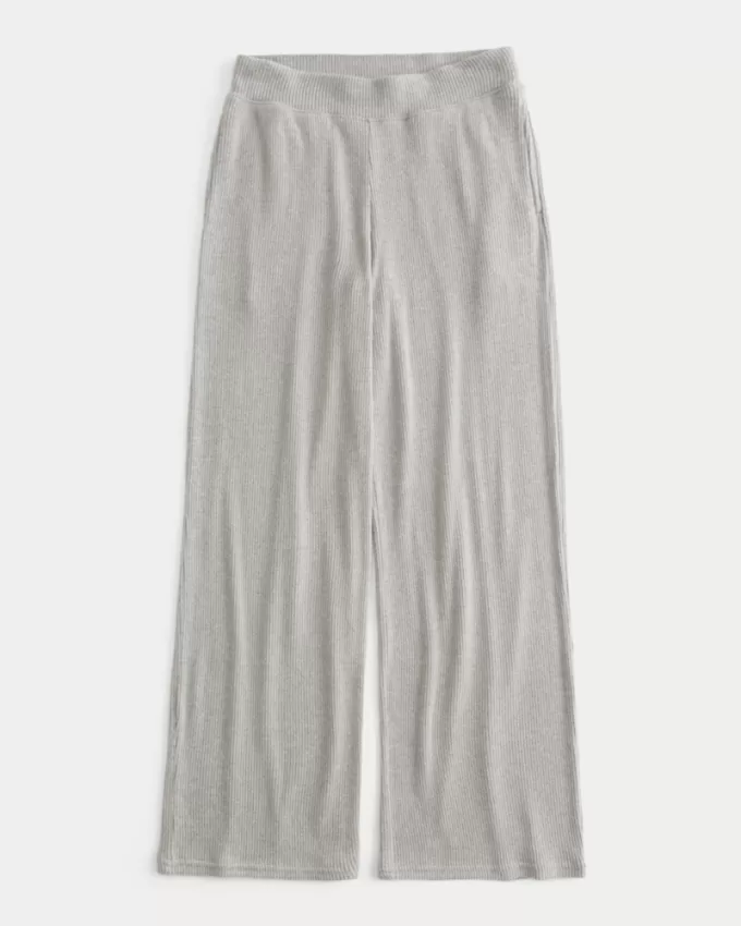 Cozy Ribbed Wide-Leg Pants,Cozy Ribbed Wide-Leg Pants Cozy Ribbed Wide-Leg Pants,Cozy Ribbed Wide-Leg Pants