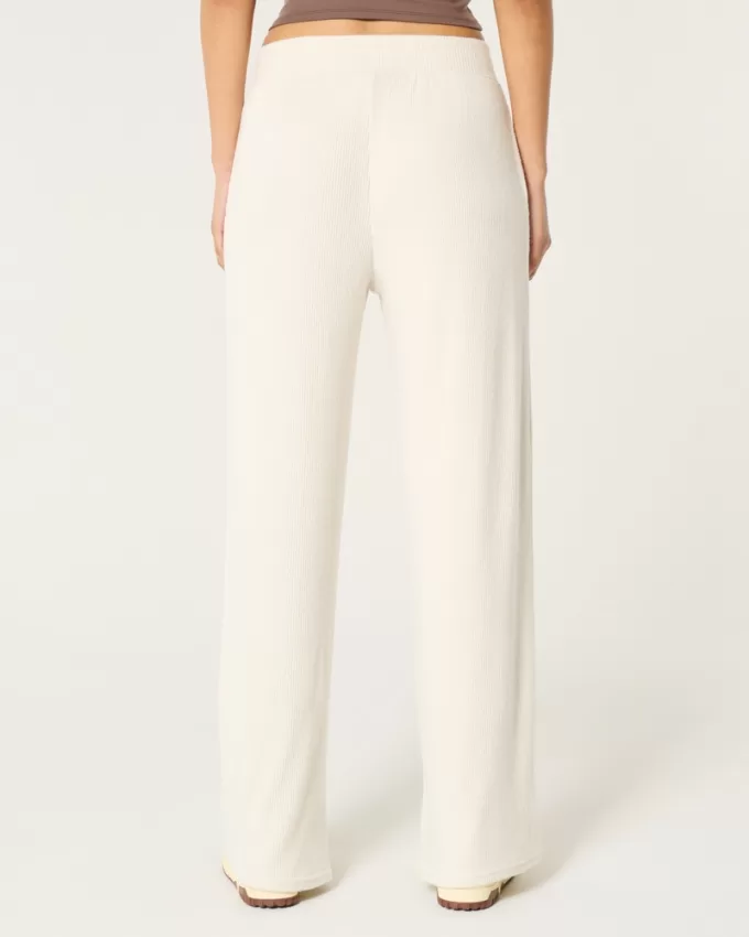 Cozy Ribbed Wide-Leg Pants,Cozy Ribbed Wide-Leg Pants Cozy Ribbed Wide-Leg Pants,Cozy Ribbed Wide-Leg Pants