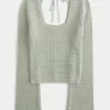 Crochet-Style Square-Neck Top,Crochet-Style Square-Neck Top Crochet-Style Square-Neck Top,Crochet-Style Square-Neck Top