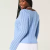 Crochet-Style Tie-Front Textured Sweater,Crochet-Style Tie-Front Textured Sweater Crochet-Style Tie-Front Textured Sweater,Crochet-Style Tie-Front Textured Sweater