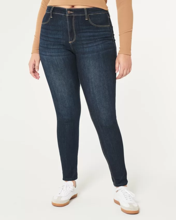 Curvy High-Rise Dark Wash Jean Leggings,Curvy High-Rise Dark Wash Jean Leggings Curvy High-Rise Dark Wash Jean Leggings,Curvy High-Rise Dark Wash Jean Leggings