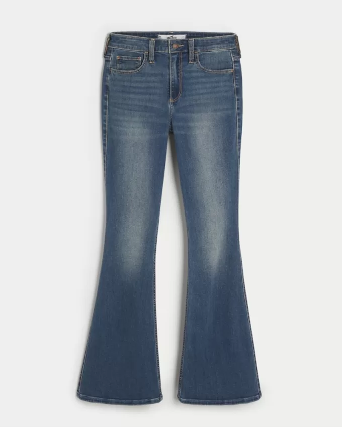 Curvy High-Rise Medium Wash Flare Jeans,Curvy High-Rise Medium Wash Flare Jeans Curvy High-Rise Medium Wash Flare Jeans,Curvy High-Rise Medium Wash Flare Jeans