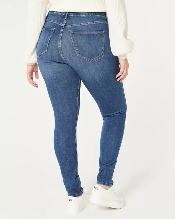 Curvy High-Rise Medium Wash Jean Leggings,Curvy High-Rise Medium Wash Jean Leggings Curvy High-Rise Medium Wash Jean Leggings,Curvy High-Rise Medium Wash Jean Leggings