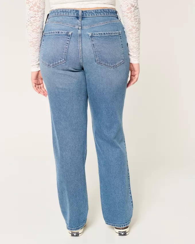 Curvy High-Rise Medium Wash Straight Jeans,Curvy High-Rise Medium Wash Straight Jeans Curvy High-Rise Medium Wash Straight Jeans,Curvy High-Rise Medium Wash Straight Jeans