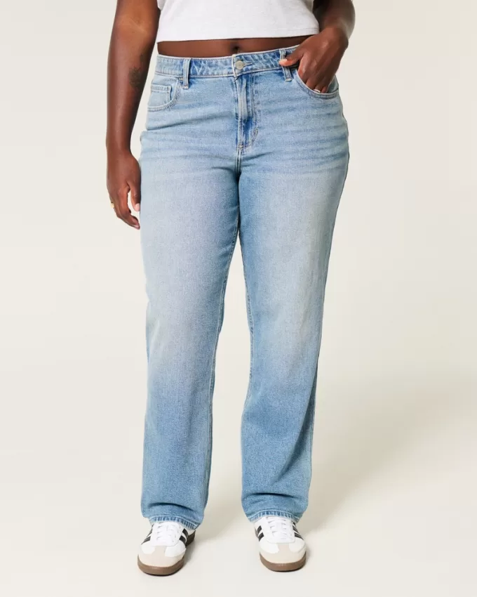 Curvy High-Rise Medium Wash Straight Jeans,Curvy High-Rise Medium Wash Straight Jeans Curvy High-Rise Medium Wash Straight Jeans,Curvy High-Rise Medium Wash Straight Jeans