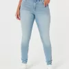 Curvy High-Rise Medium Wash Super Skinny Jeans,Curvy High-Rise Medium Wash Super Skinny Jeans