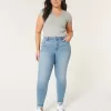 Curvy High-Rise Medium Wash Super Skinny Jeans,Curvy High-Rise Medium Wash Super Skinny Jeans