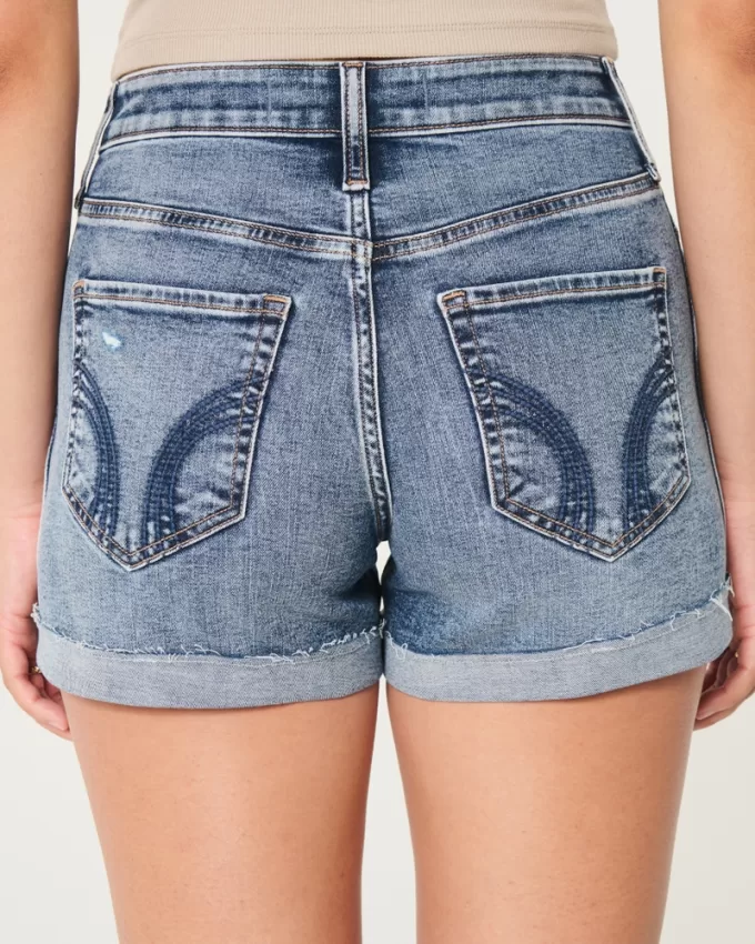 Curvy High-Rise Ripped Dark Wash Denim Shorts 3″,Curvy High-Rise Ripped Dark Wash Denim Shorts 3″ Curvy High-Rise Ripped Dark Wash Denim Shorts 3″,Curvy High-Rise Ripped Dark Wash Denim Shorts 3″