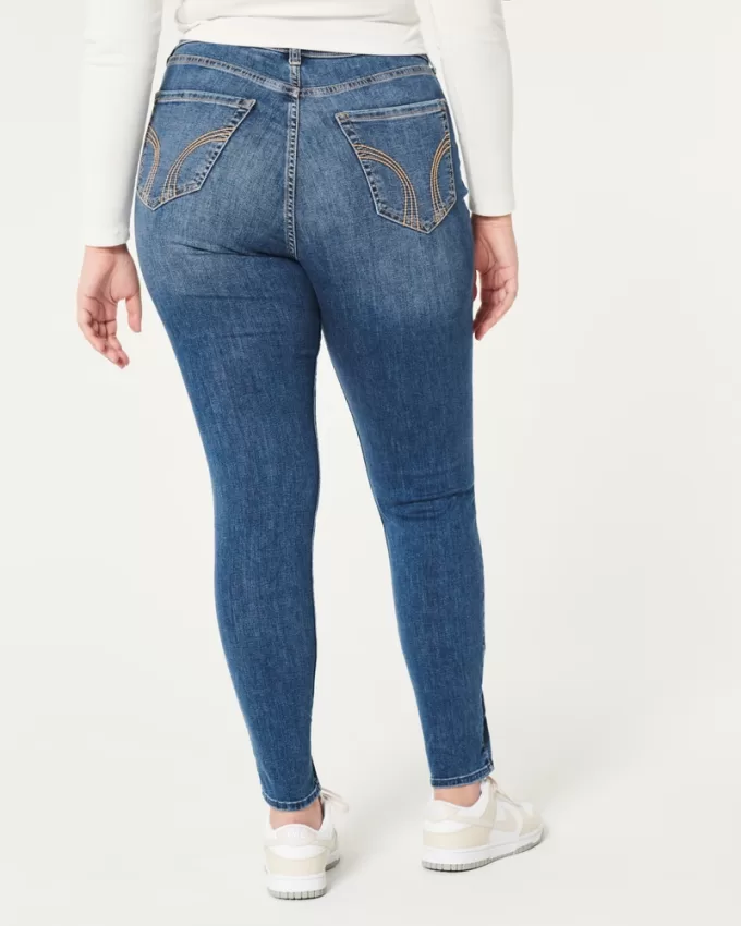 Curvy High-Rise Ripped Dark Wash Super Skinny Jeans,Curvy High-Rise Ripped Dark Wash Super Skinny Jeans Curvy High-Rise Ripped Dark Wash Super Skinny Jeans,Curvy High-Rise Ripped Dark Wash Super Skinny Jeans