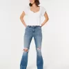 Curvy High-Rise Ripped Medium Wash Flare Jeans,Curvy High-Rise Ripped Medium Wash Flare Jeans Curvy High-Rise Ripped Medium Wash Flare Jeans,Curvy High-Rise Ripped Medium Wash Flare Jeans