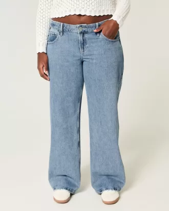 Curvy Low-Rise Medium Wash Baggy Jeans,Curvy Low-Rise Medium Wash Baggy Jeans Curvy Low-Rise Medium Wash Baggy Jeans,Curvy Low-Rise Medium Wash Baggy Jeans