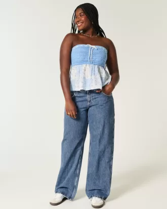 Curvy Low-Rise Medium Wash Baggy Jeans,Curvy Low-Rise Medium Wash Baggy Jeans Curvy Low-Rise Medium Wash Baggy Jeans,Curvy Low-Rise Medium Wash Baggy Jeans