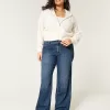 Curvy Mid-Rise Dark Wash Baggy Jeans,Curvy Mid-Rise Dark Wash Baggy Jeans Curvy Mid-Rise Dark Wash Baggy Jeans,Curvy Mid-Rise Dark Wash Baggy Jeans