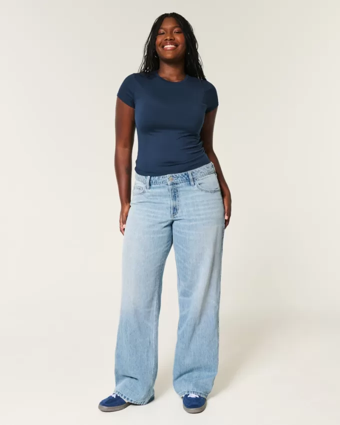 Curvy Mid-Rise Light Wash Baggy Jeans,Curvy Mid-Rise Light Wash Baggy Jeans Curvy Mid-Rise Light Wash Baggy Jeans,Curvy Mid-Rise Light Wash Baggy Jeans