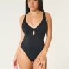 Curvy Ribbed One-Piece Swimsuit,Curvy Ribbed One-Piece Swimsuit Curvy Ribbed One-Piece Swimsuit,Curvy Ribbed One-Piece Swimsuit