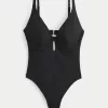 Curvy Ribbed One-Piece Swimsuit,Curvy Ribbed One-Piece Swimsuit Curvy Ribbed One-Piece Swimsuit,Curvy Ribbed One-Piece Swimsuit