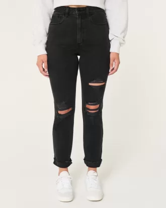 Curvy Ultra High-Rise Ripped Black Mom Jeans,Curvy Ultra High-Rise Ripped Black Mom Jeans Curvy Ultra High-Rise Ripped Black Mom Jeans,Curvy Ultra High-Rise Ripped Black Mom Jeans
