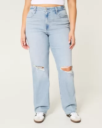 Curvy Ultra High-Rise Ripped Light Wash Dad Jeans,Curvy Ultra High-Rise Ripped Light Wash Dad Jeans Curvy Ultra High-Rise Ripped Light Wash Dad Jeans,Curvy Ultra High-Rise Ripped Light Wash Dad Jeans