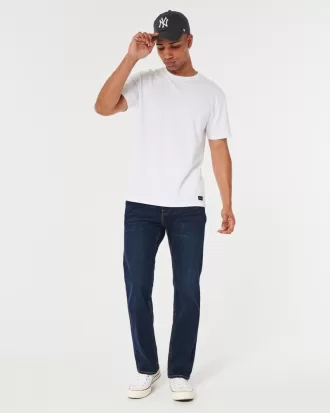 Dark Wash Straight Jeans,Dark Wash Straight Jeans