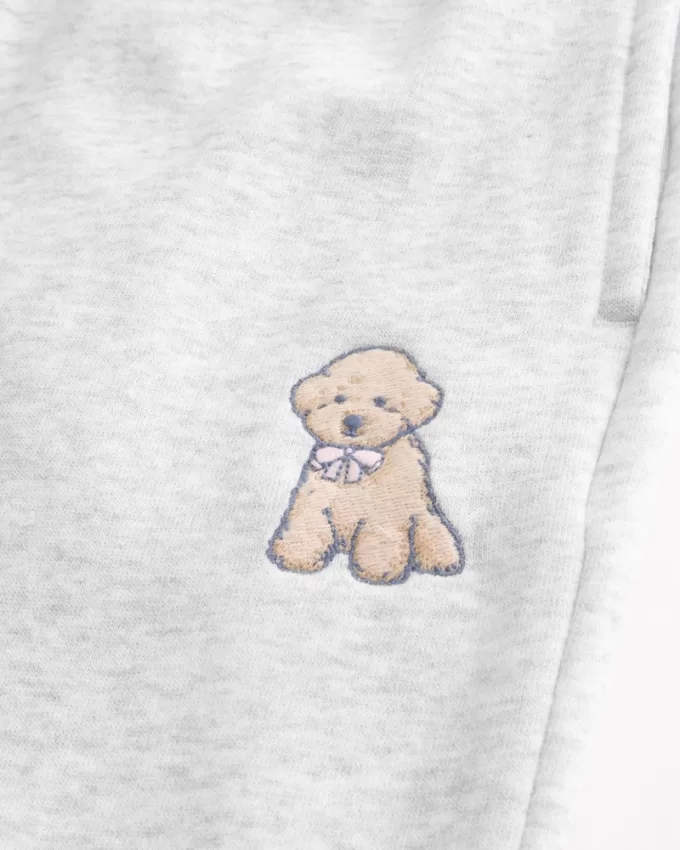 Dog Graphic Wide-Leg Sweatpants,Dog Graphic Wide-Leg Sweatpants Dog Graphic Wide-Leg Sweatpants,Dog Graphic Wide-Leg Sweatpants