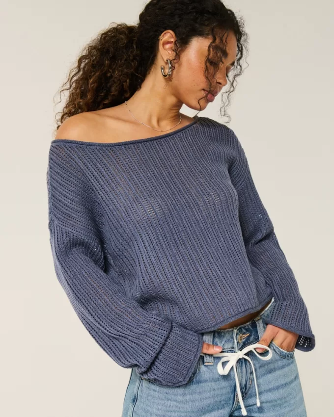 Easy Crochet-Style Sweater,Easy Crochet-Style Sweater Easy Crochet-Style Sweater,Easy Crochet-Style Sweater