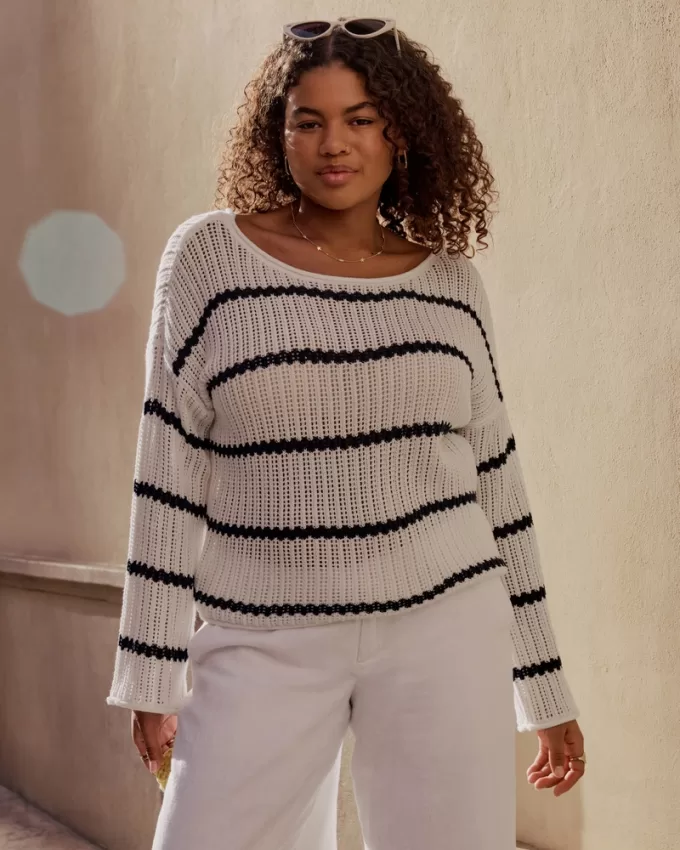 Easy Crochet-Style Sweater,Easy Crochet-Style Sweater Easy Crochet-Style Sweater,Easy Crochet-Style Sweater