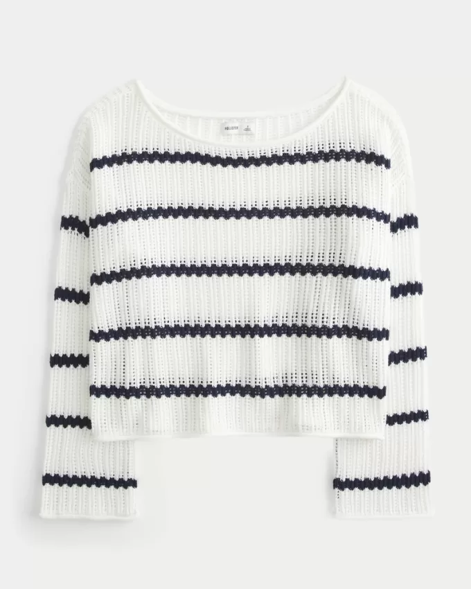 Easy Crochet-Style Sweater,Easy Crochet-Style Sweater Easy Crochet-Style Sweater,Easy Crochet-Style Sweater