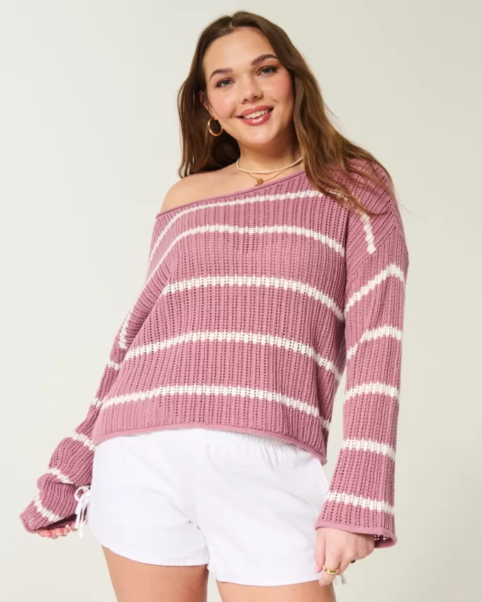Easy Crochet-Style Sweater,Easy Crochet-Style Sweater Easy Crochet-Style Sweater,Easy Crochet-Style Sweater
