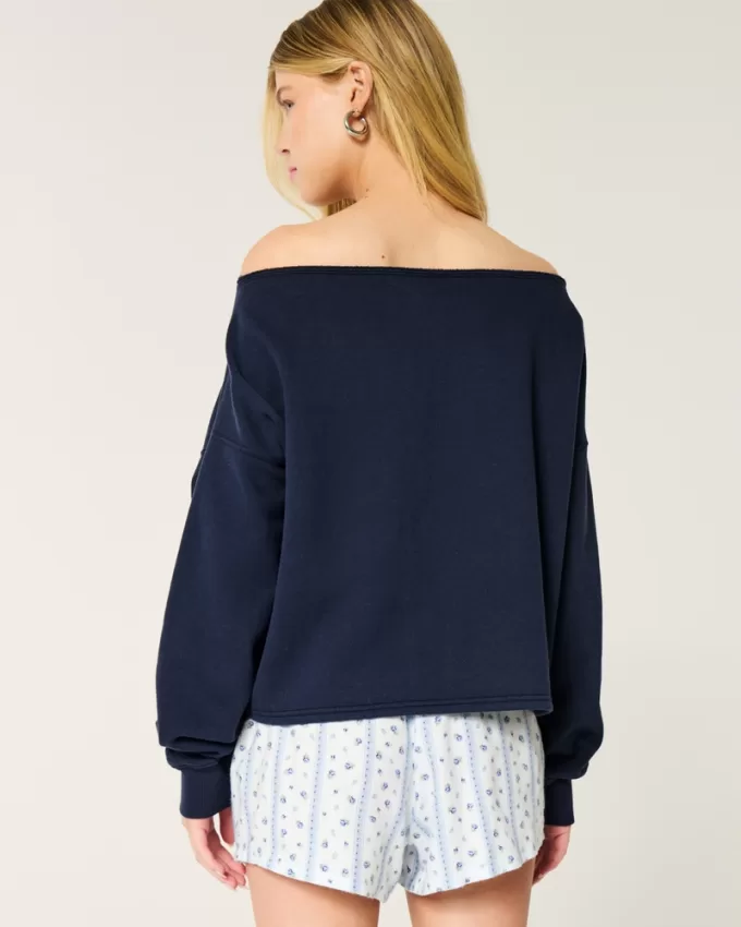 Easy Double Off-the-Shoulder Sweatshirt,Easy Double Off-the-Shoulder Sweatshirt Easy Double Off-the-Shoulder Sweatshirt,Easy Double Off-the-Shoulder Sweatshirt