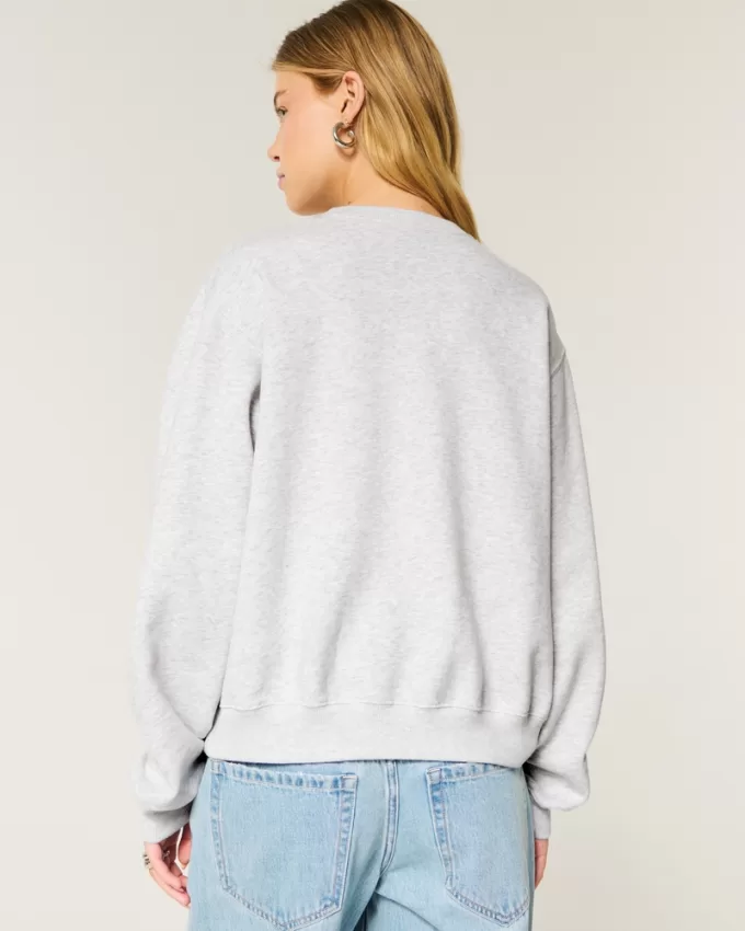 Easy Flower Graphic Crew Sweatshirt,Easy Flower Graphic Crew Sweatshirt Easy Flower Graphic Crew Sweatshirt,Easy Flower Graphic Crew Sweatshirt